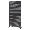 Casa.Pro Cloison de séparation Trolu acier 200 x 100 x 50 cm noir
