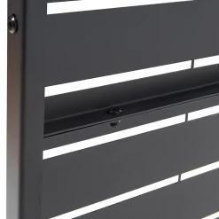 Casa.Pro Cloison de séparation Trolu acier 200 x 100 x 50 cm noir