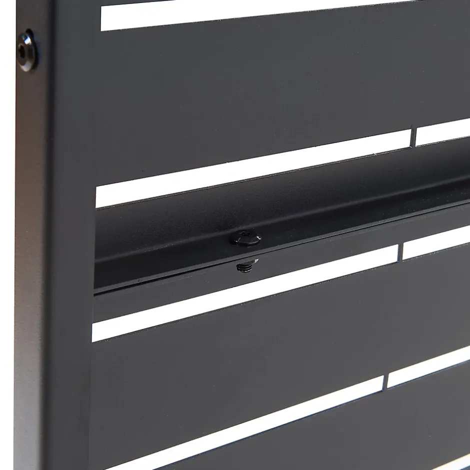 Casa.Pro Cloison de séparation Trolu acier 200 x 100 x 50 cm noir