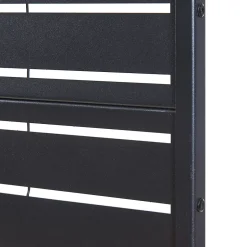 Casa.Pro Cloison de séparation Trolu acier 200 x 100 x 50 cm noir