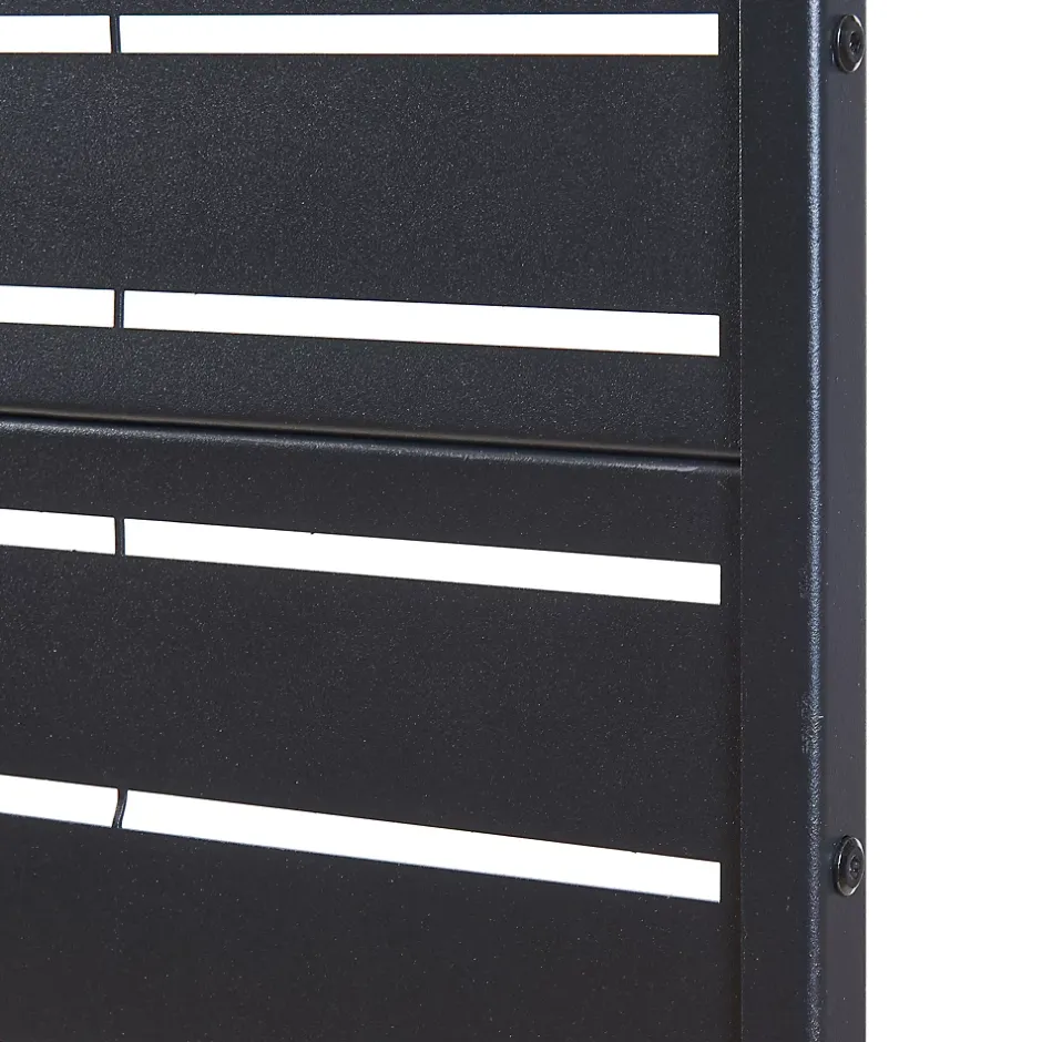 Casa.Pro Cloison de séparation Trolu acier 200 x 100 x 50 cm noir