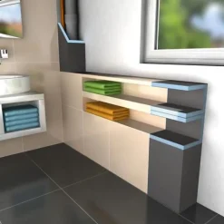 Coffre d'habillage Mensolo L 250 x 15 x 15-Wedi