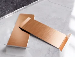 Ilcom Coin extérieur pour plinthe FL Cuivre satiné - 30mm x 80 mm x 0,65 ep.