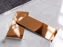 Ilcom Coin extérieur pour plinthe FL Cuivre poli - 30mm x 100 mm x 0,65 ep.