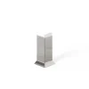 Ilcom Coin extérieur pour plinthe FL Argent satiné - 30mm x 60 mm x 0,65 ep.