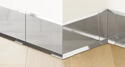 Coin intérieur pour plinthe FLI Argent poli - 30mm x 60 mm x 0,65 ep.-Ilcom Outlet