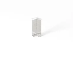 Coin intérieur pour plinthe FLI Argent satiné - 30mm x 80 mm x 0,65 ep.-Ilcom Outlet