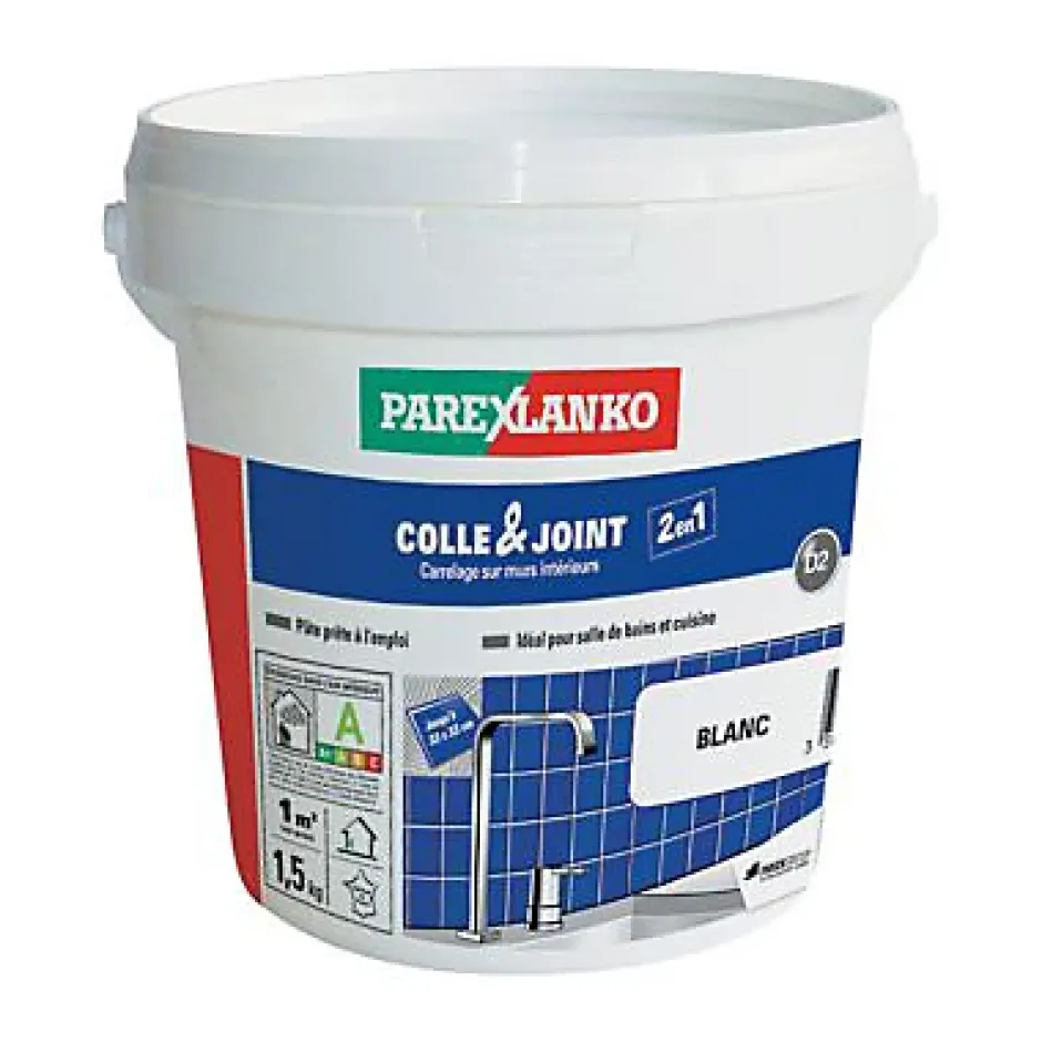 Parexlanko Colle & joint pâte blanc 1,5 kg