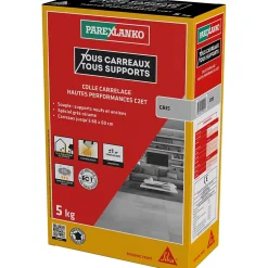 Parexlanko Colle carrelage grise hautes performances 5 kg