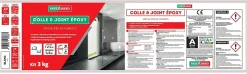 Colle et joint Epoxy spécial pièces humides Blanc 3 kg-Parexlanko Discount