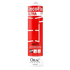 Colle Joint Decofix Ultra FX400 - Joint blanc base polymère pour joint entre profil A l'unité-Orac Decor Outlet