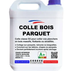 Codève Bois Colle Parquet - 20 L - Codeve Bois - Pour L'assemblage De Votre Parquet, Plancher, Escalier Ou Autre Sol En Bois.