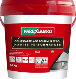 Colle pour carrelage mur et sol intérieur hautes performances blanc 1,5 kg-Parexlanko New