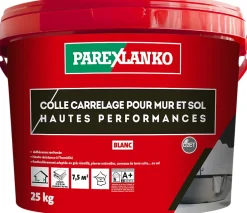 Colle pour carrelage mur et sol intérieur hautes performances blanc 25 kg-Parexlanko Hot