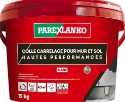 Parexlanko Colle pour carrelage mur et sol intérieur hautes performances blanc 15 kg