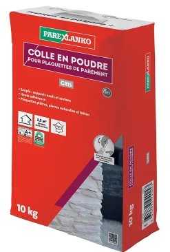 Colle pour plaquettes de parement intérieur gris poudre 10kg-Parexlanko Outlet