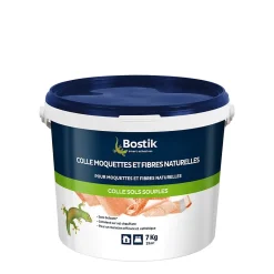 Bostik Colle Sols Souples pour Moquettes et Fibres naturelles Pâte 7 kg