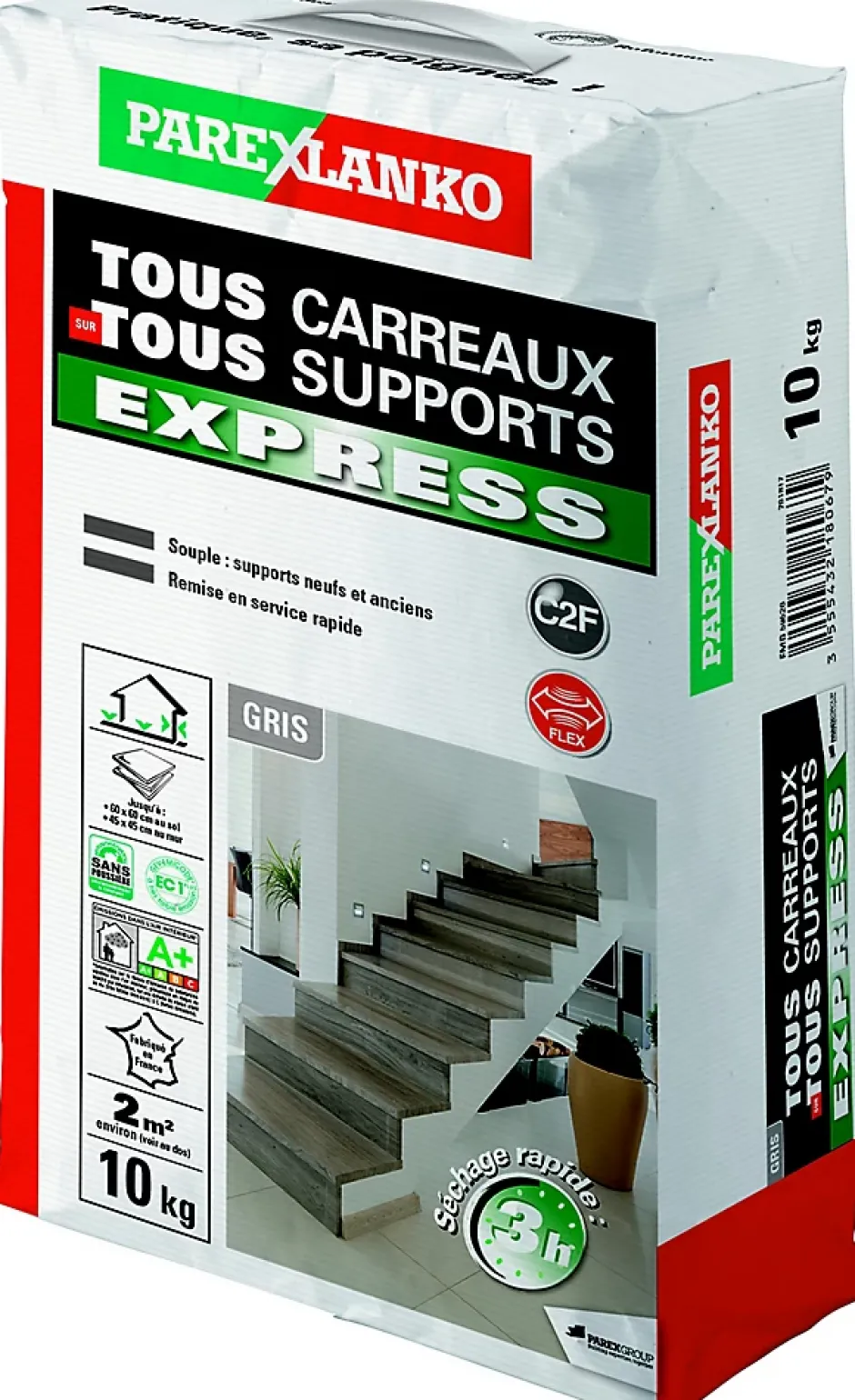 Colle tous carreaux tous supports Express 10 kg-Parexlanko Best