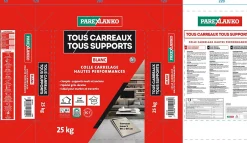 Colle tous carreaux tous supports Blanc 25kg-Parexlanko New
