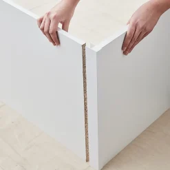 Connecteur angle marlow blanc 500mm-GoodHome Clearance