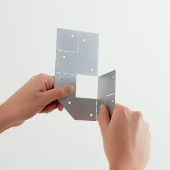 GoodHome Connecteur métal Elvet 3 tasseaux 38 mm