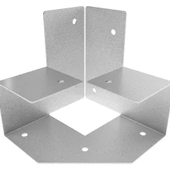 GoodHome Connecteur métal Elvet 3 tasseaux 38 mm