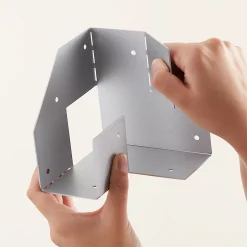 GoodHome Connecteur métal Elvet 3 tasseaux 60 mm