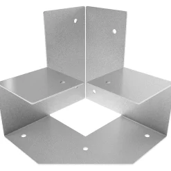 GoodHome Connecteur métal Elvet 3 tasseaux 60 mm