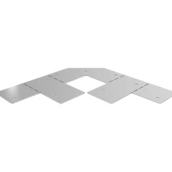 Connecteur métal Elvet 2 tasseaux 60 mm-GoodHome Discount