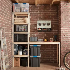 Connecteur métal Elvet 2 tasseaux 60 mm-GoodHome Discount