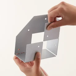 Connecteur métal Elvet 2 tasseaux 60 mm-GoodHome Discount