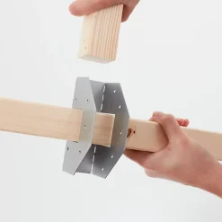 Connecteur métal Elvet en T 38 mm-GoodHome Discount