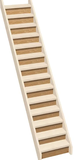 Kordo Contremarche escalier droit Normandie sapin