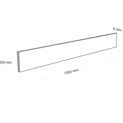 Contremarche chêne 20 x 100 cm vendue par 2-Fortia Sale