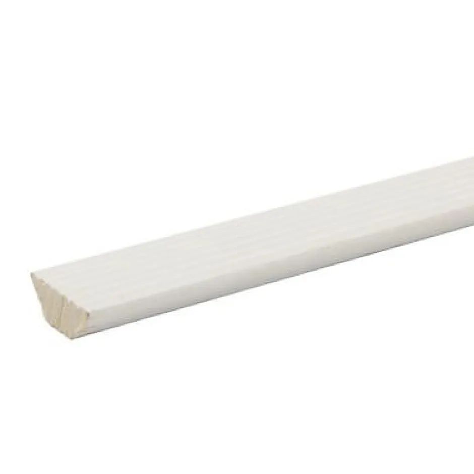 Corniche brossée bois blanc 250 x 17 cm- Online