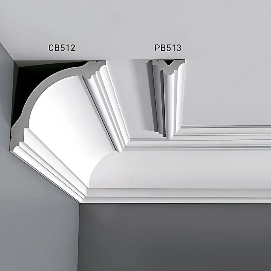 Corniche classique au design linéaire CB512N-Orac Decor Hot