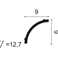 Orac Decor Corniche classique de taille moyenne CB524N