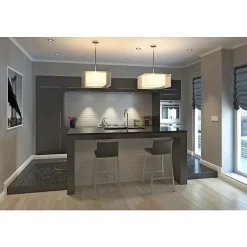 Decoon Corniche de Plafond Décorative - Modèle Lisse - Polystyrène - 200x5x5 cm