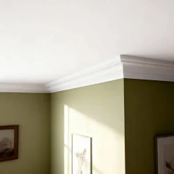 Decoon Corniche de plafond décorative - Modèle Versailles - Polystyrène - 200x5x5 cm