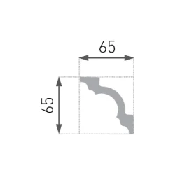 Corniche de Plafond Décorative - Modèle Ornement 3D - Polystyrène - 200x6,5x6,5 cm-Decoon New