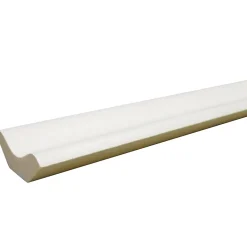 Corniche moderne tronquée MDF prépeint blanc 23x23mm L.2,44m-