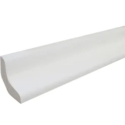 Corniche moderne tronquée MDF prépeint blanc 23x23mm L.2,44m-