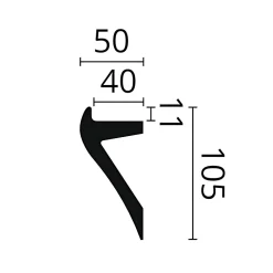 Corniche NMC ARSTYL IL2 Moulure décorative Corniche de plafond Éclairage indirect-Noel & Marquet Best