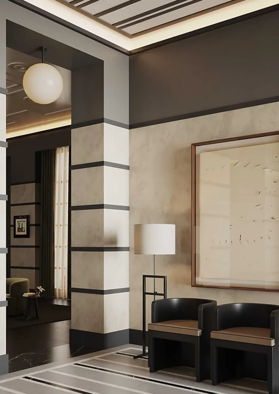 Noel & Marquet Corniche NMC ARSTYL IL5 Moulure décorative Corniche de plafond Éclairage indirect