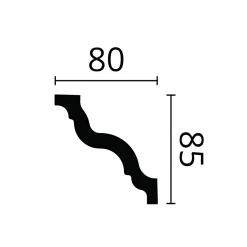 Corniche NMC NOMASTYL GR Moulure décorative Corniche de plafond-Noel & Marquet