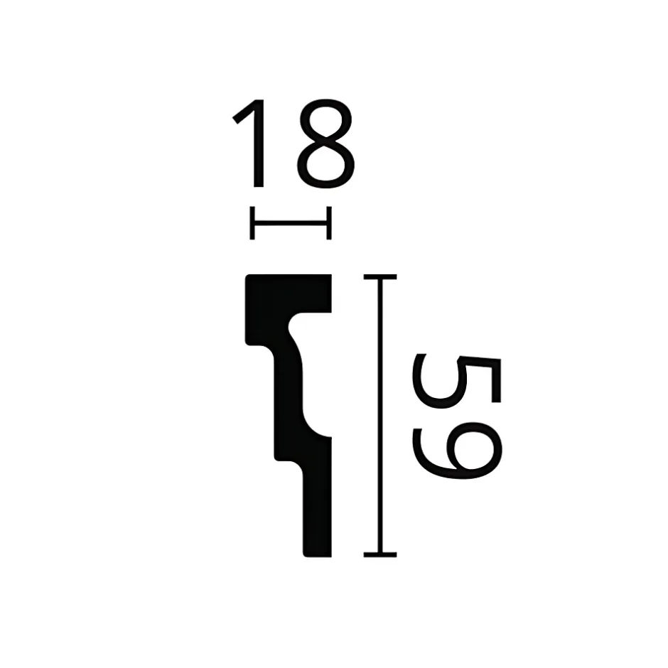 Corniche NMC NOMASTYL M2 Moulure décorative Corniche de plafond-Noel & Marquet Discount