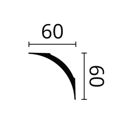Noel & Marquet Corniche NMC NOMASTYL NE2 PURE Moulure décorative Corniche de plafond
