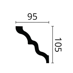 Corniche NMC NOMASTYL SM Moulure décorative Corniche de plafond-Noel & Marquet Outlet