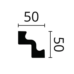 Corniche NMC ST2-box NOMASTYL 1 carton 68 pièces Moulure décorative-Noel & Marquet Hot