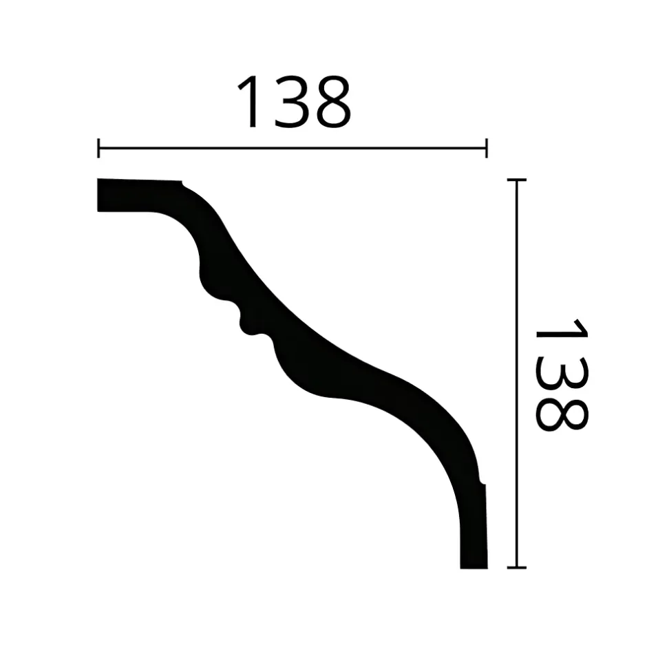 Corniche NMC TI-box-10 NOMASTYL 1 carton 10 pièces Moulure décorative-Noel & Marquet